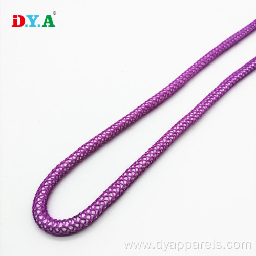 5mm Polyester Mesh Round Drawstrings Cord For Garment